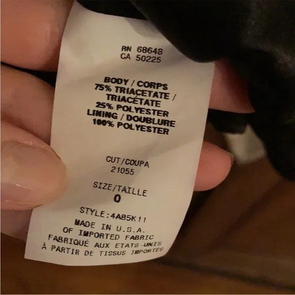 ABS Allen Schwartz Black Satin Strapless Dress - Picture 11 of 11